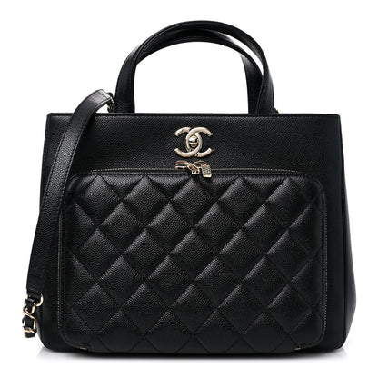 Chanel Caviar Quilted Small Business Affinity Shopping Bag Black 1 of 10