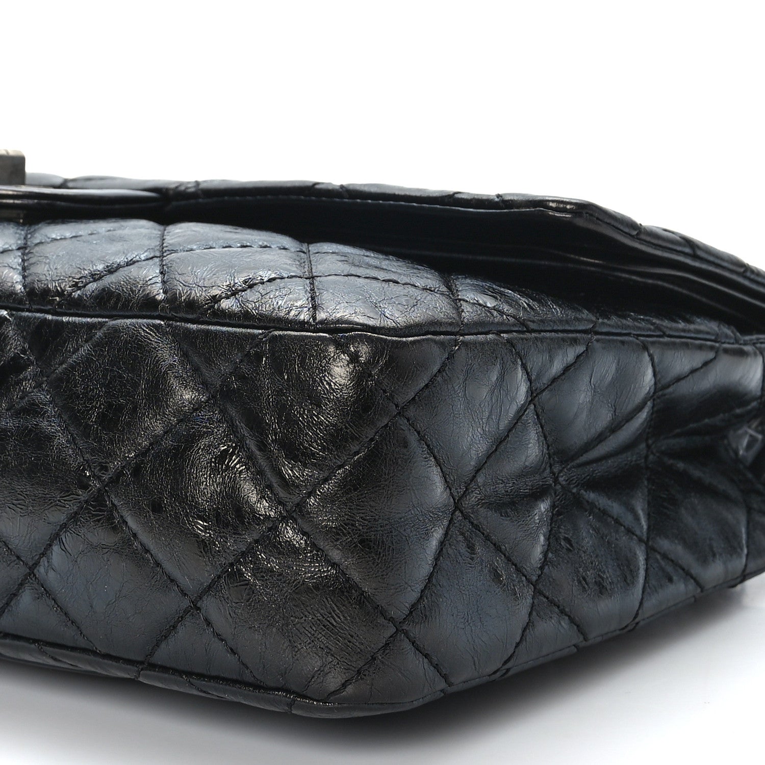 Chanel Metallic Aged Calfskin 2.55 Reissue 227 Flap Black 9 of 9