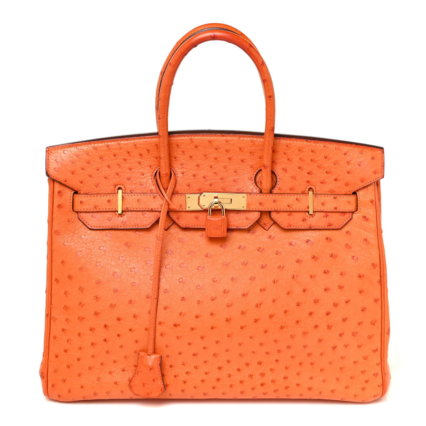 Ostrich Birkin 35 Orange