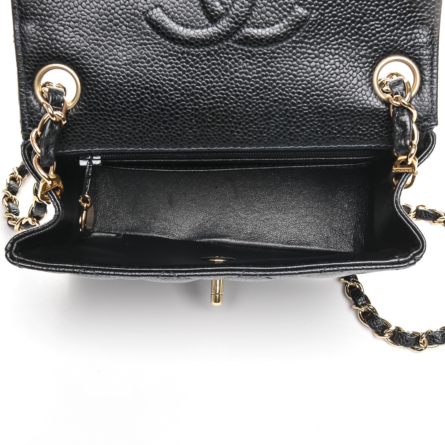 Chanel Caviar Quilted Mini Square Flap Black 5 of 7