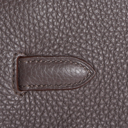 Hermes Togo Horeshoe Birkin 35 Etain Gris Perle 29 of 37