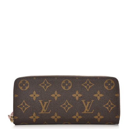 Louis Vuitton Monogram Clemence Wallet Rose Ballerine 1 of 8