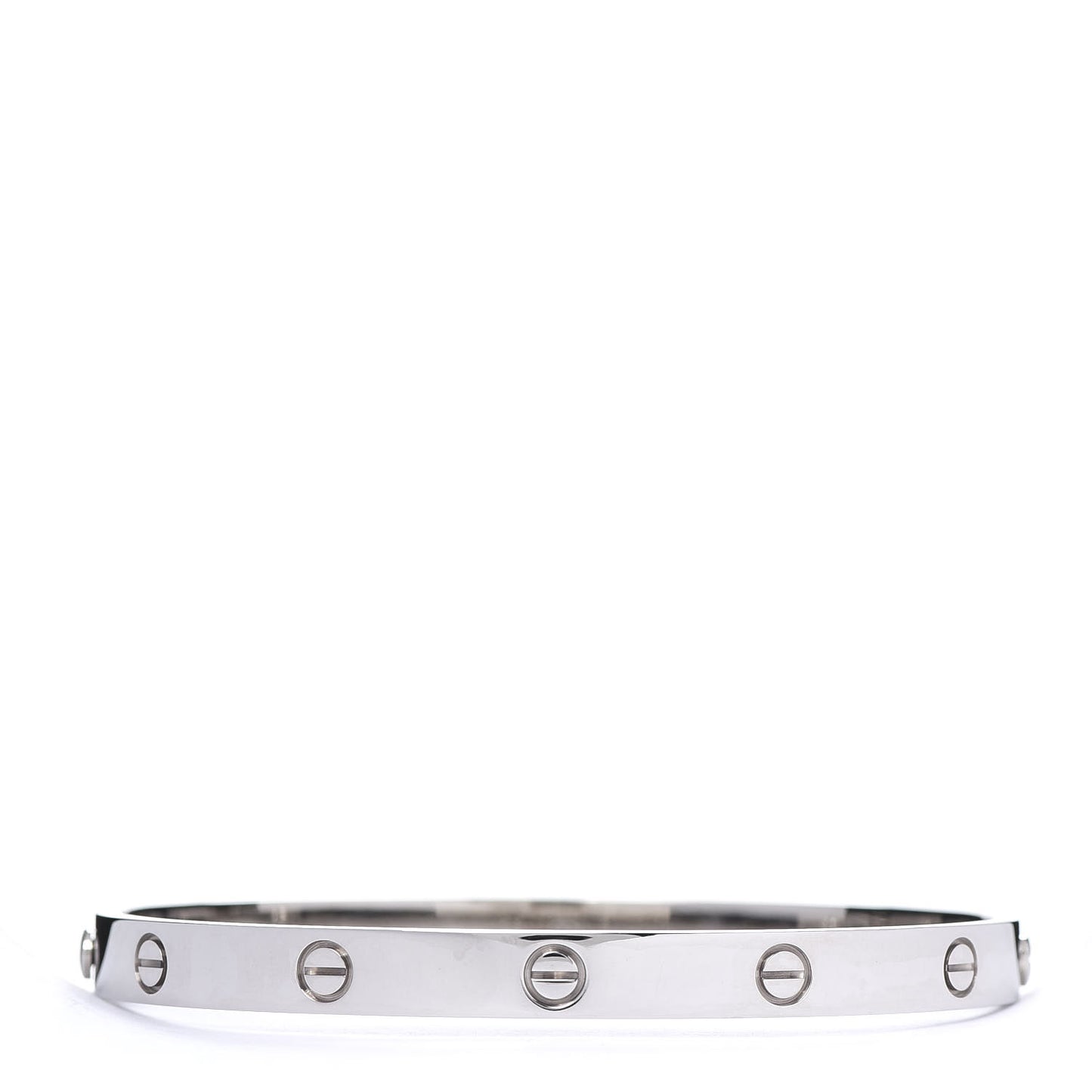 18K White Gold LOVE Bracelet 20