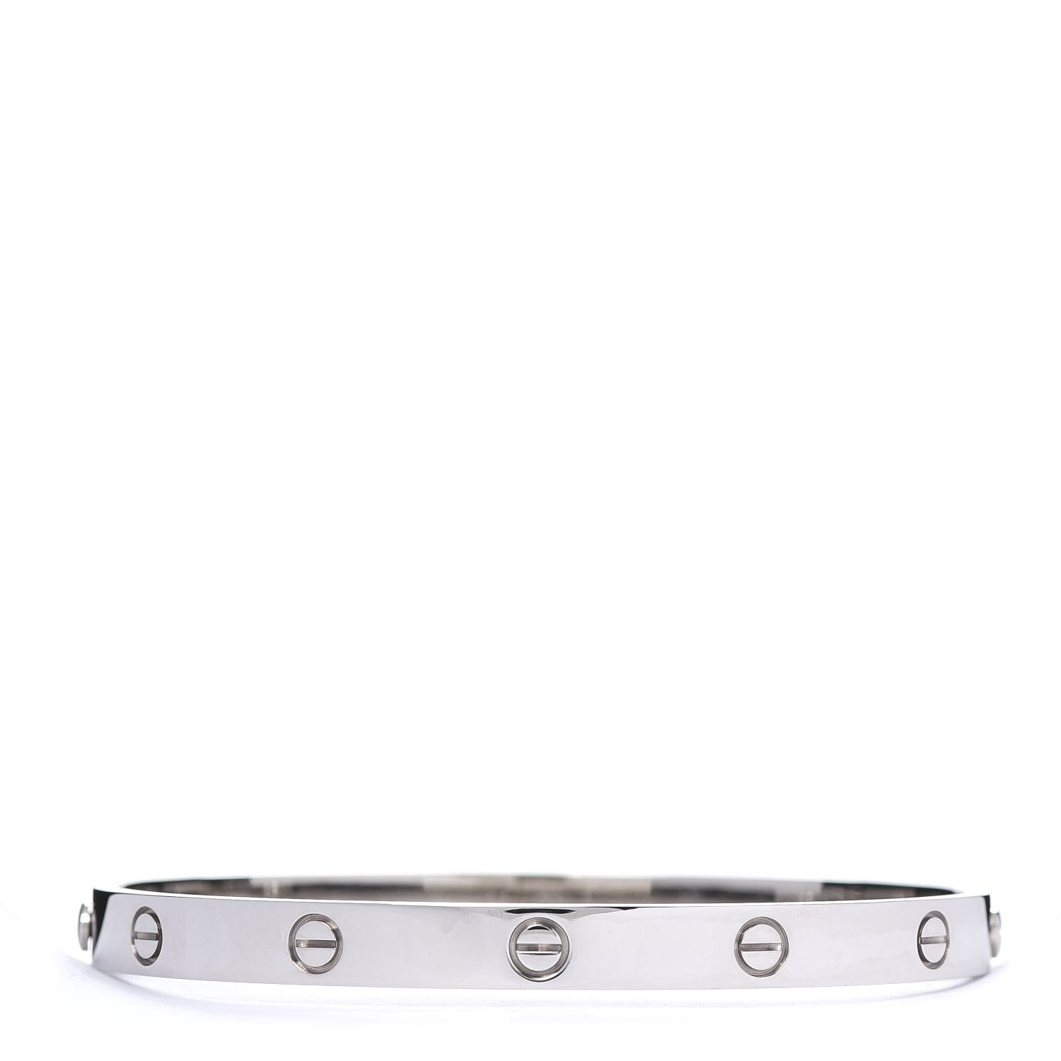 Cartier 18K White Gold LOVE Bracelet 20 3 of 6