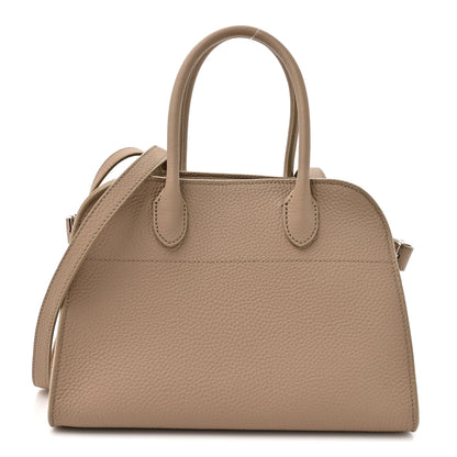 The Row Grained Calfskin Soft Margaux 10 Bag Dark Taupe Dark Taupe 1 of 10