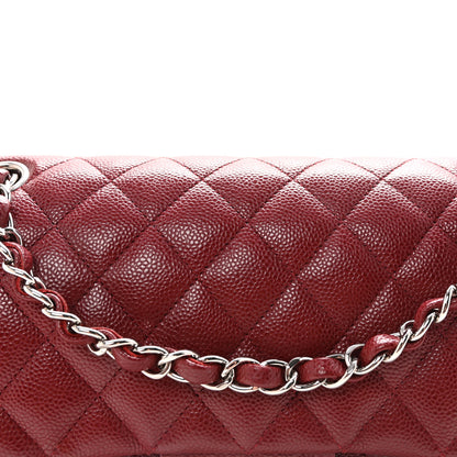 Chanel Caviar Quilted Medium Double Flap Burgundy 8 of 10