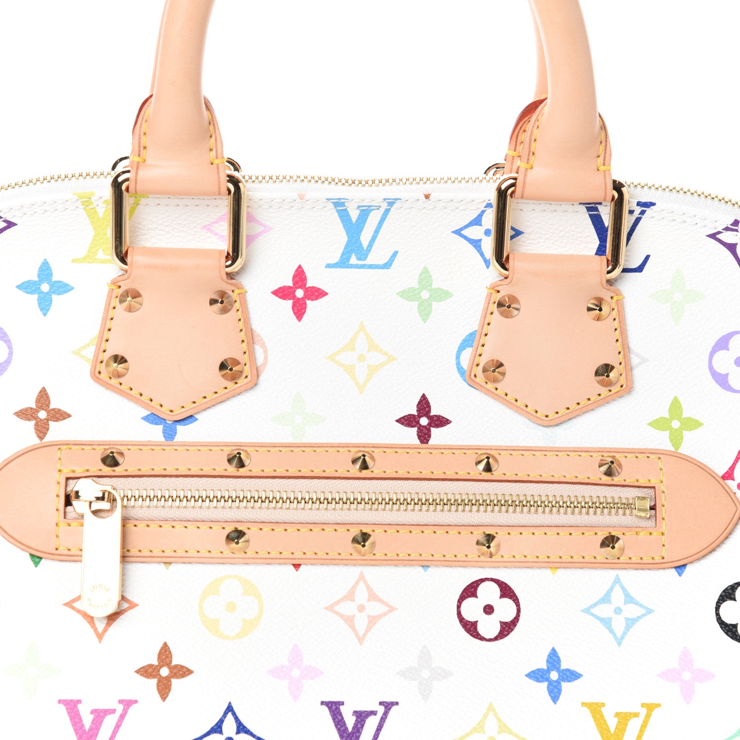 Louis Vuitton Monogram Multicolor Alma White 6 of 8