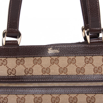 Gucci Monogram Abbey D Ring Tote Dark Brown 6 of 8