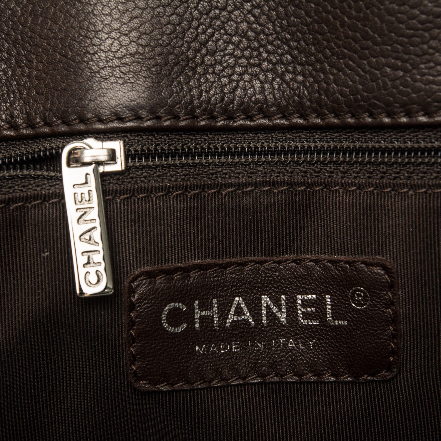 Chanel Caviar Quilted Grand Shopping Tote GST Brown 6 of 7