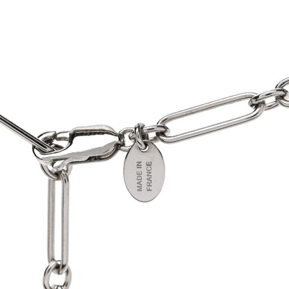 Hermes Palladium Curiosite Lantern Charm Pendant Necklace 4 of 4