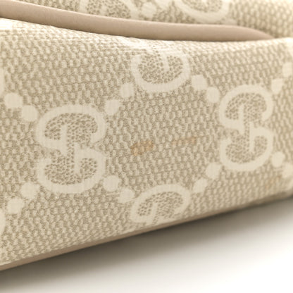 Gucci GG Supreme Monogram Textured Dollar Calfskin Small Ophidia Hobo Beige Mystic White Oatmeal 13 of 13