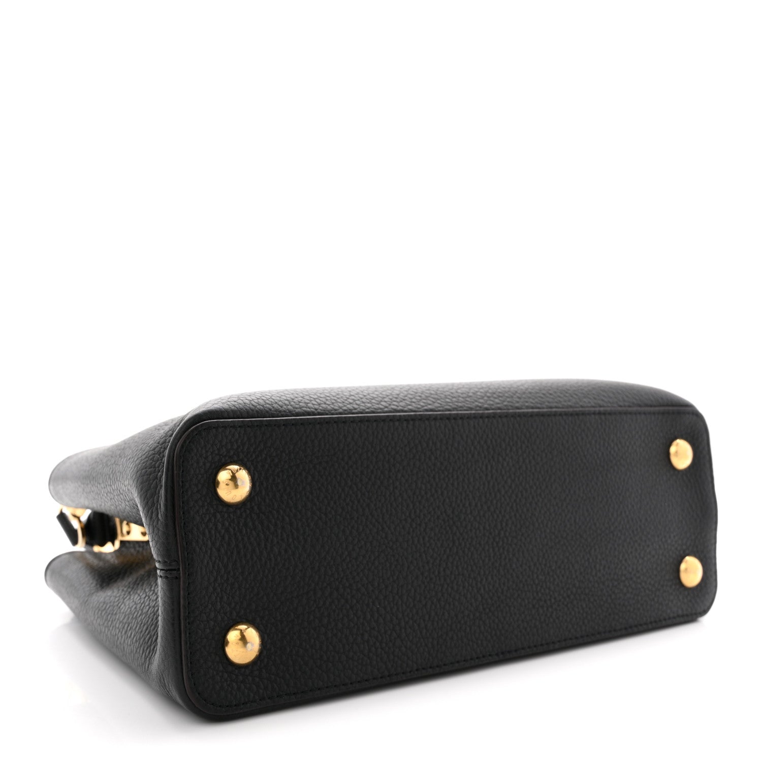 Louis Vuitton Taurillon Capucines MM Black Fuchsia 4 of 10