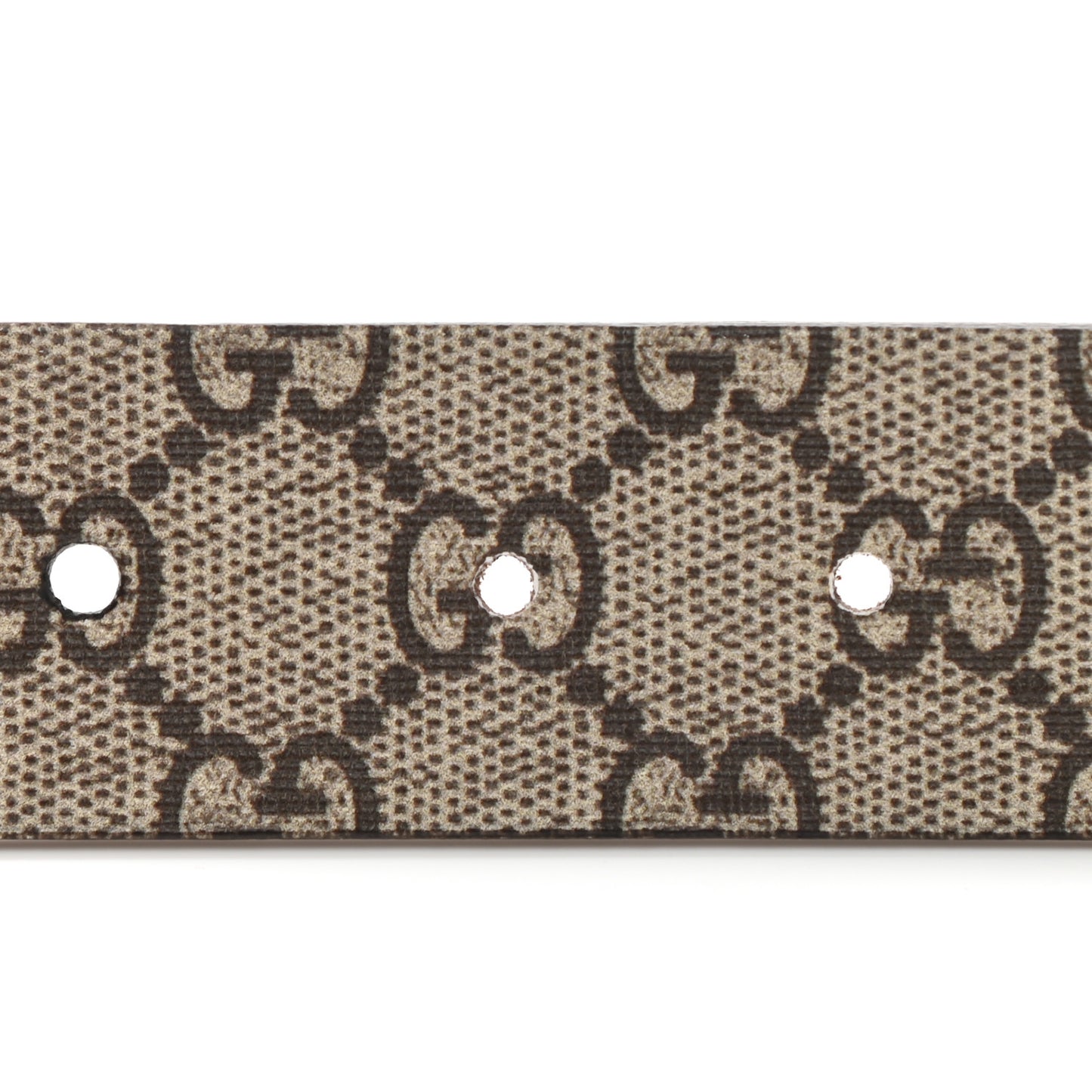 GG Supreme Monogram Selleria Calfskin Bee 35mm Belt 110 44 Beige Ebony Multicolor Cocoa