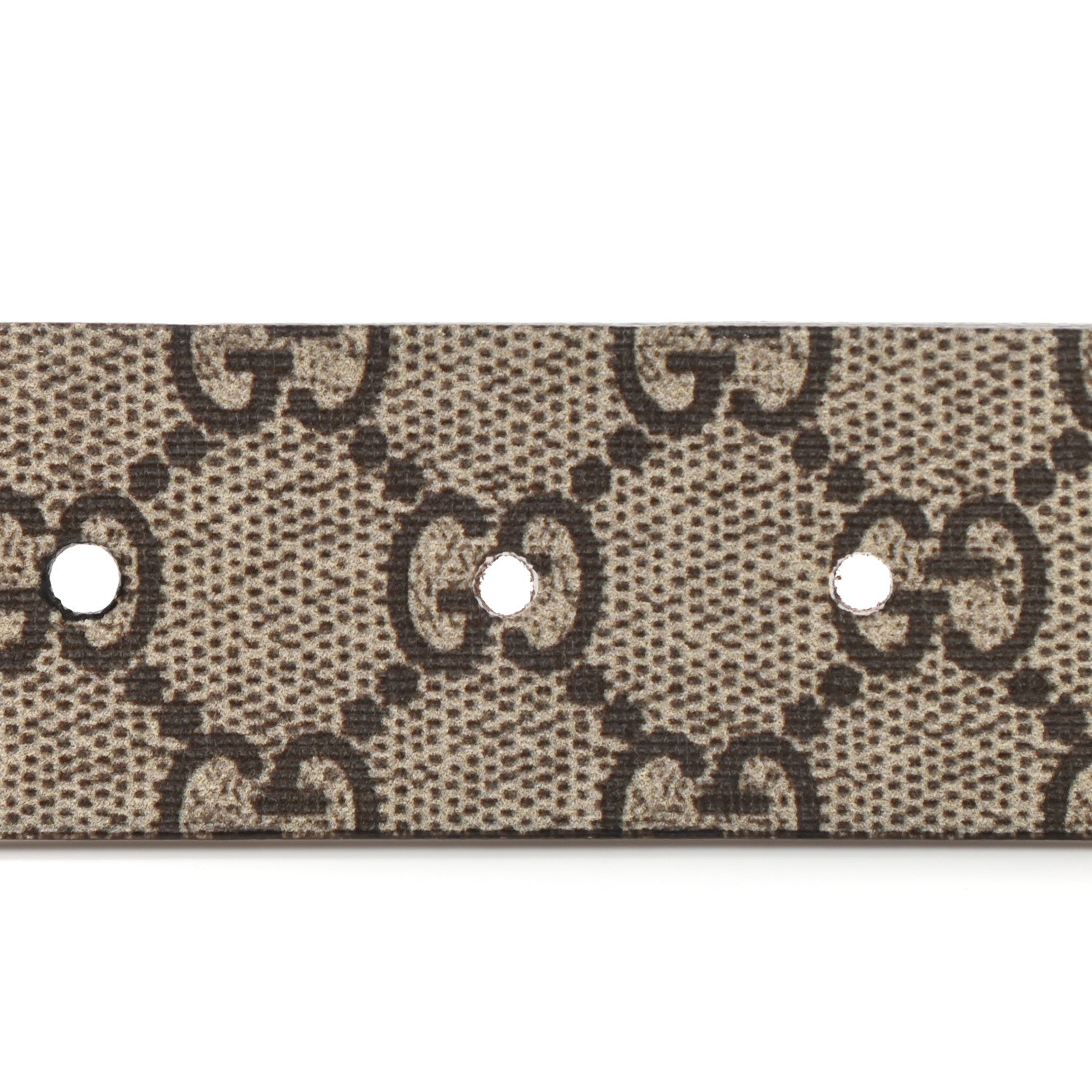 Gucci GG Supreme Monogram Selleria Calfskin Bee 35mm Belt 110 44 Beige Ebony Multicolor Cocoa 6 of 8