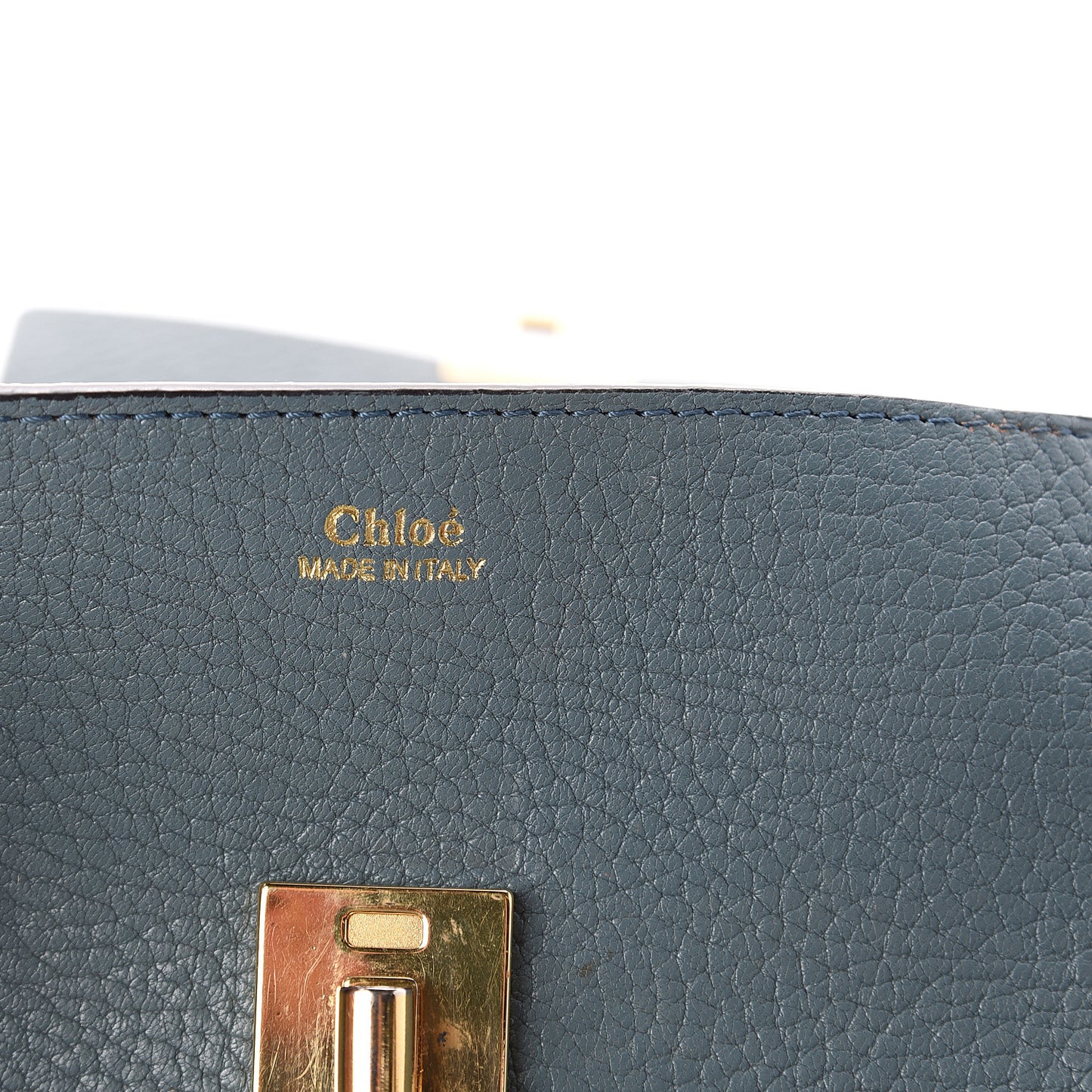 Grained Lambskin Mini Drew Shoulder Bag Cloudy Blue