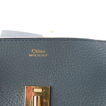 Chloe Grained Lambskin Mini Drew Shoulder Bag Cloudy Blue 6 of 8