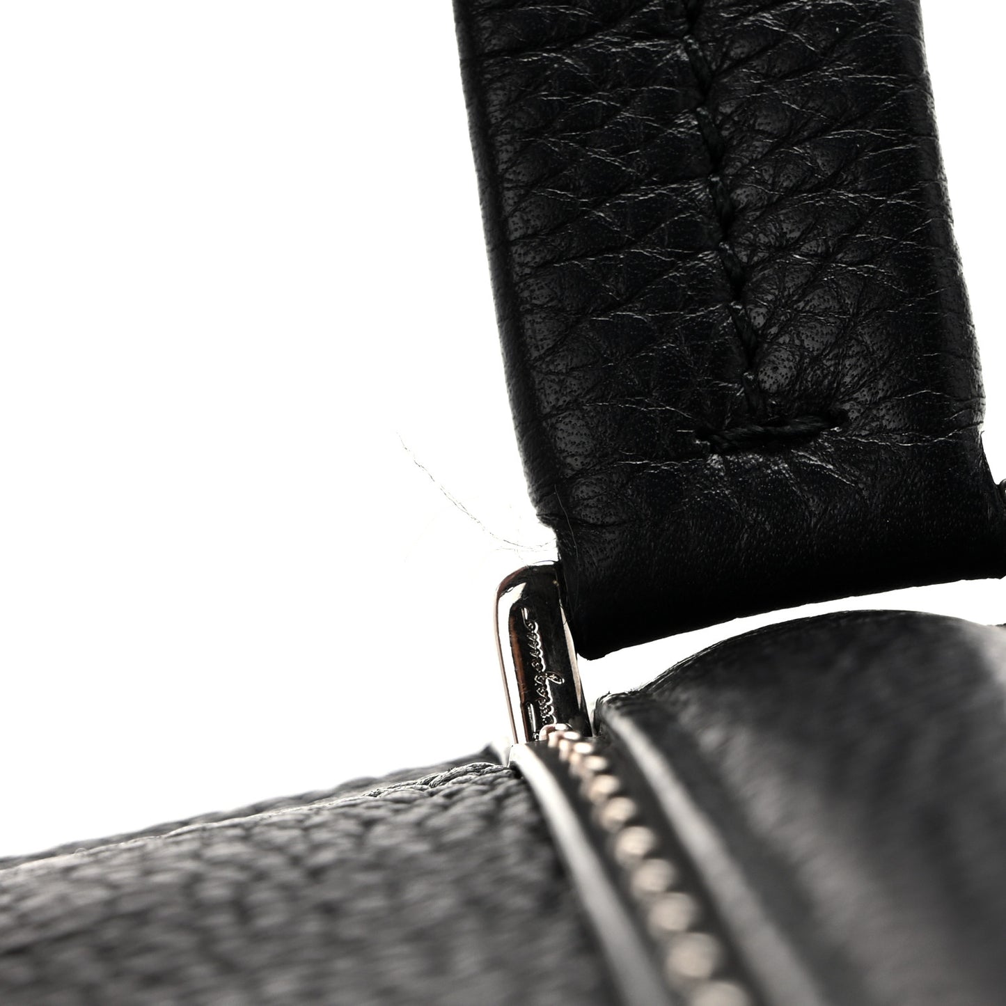 Calfskin Studded Firenze Briefcase Black