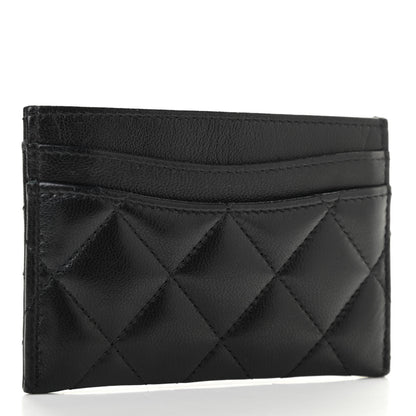 Chanel Lambskin Quilted Card Holder So Black 3 of 8