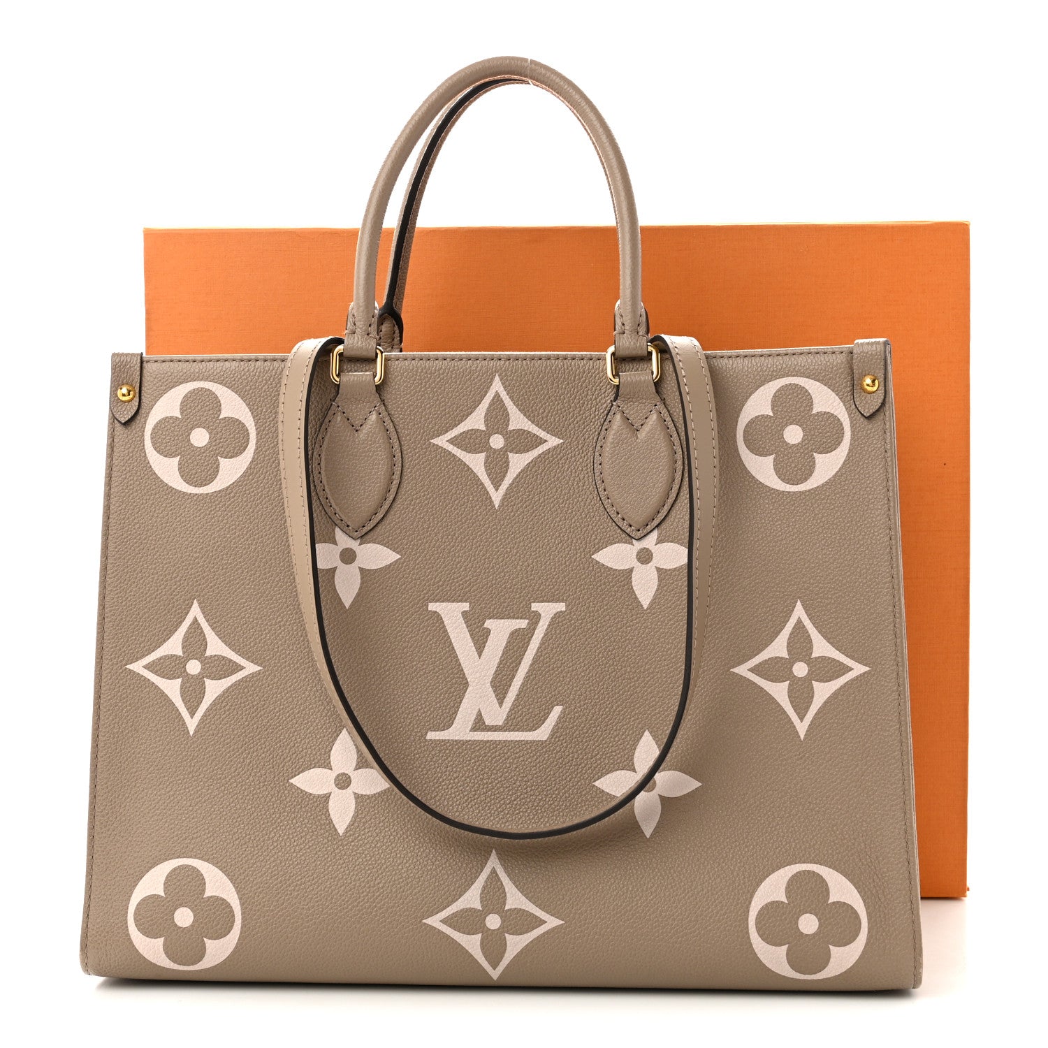 Louis Vuitton Empreinte Monogram Giant Onthego MM Tourterelle Creme 10 of 10