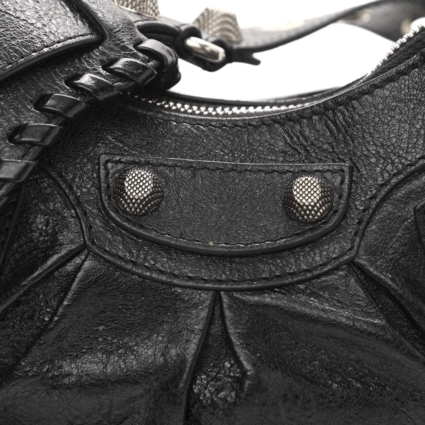 Agneau Arena Le Cagole Shoulder Bag XS Black