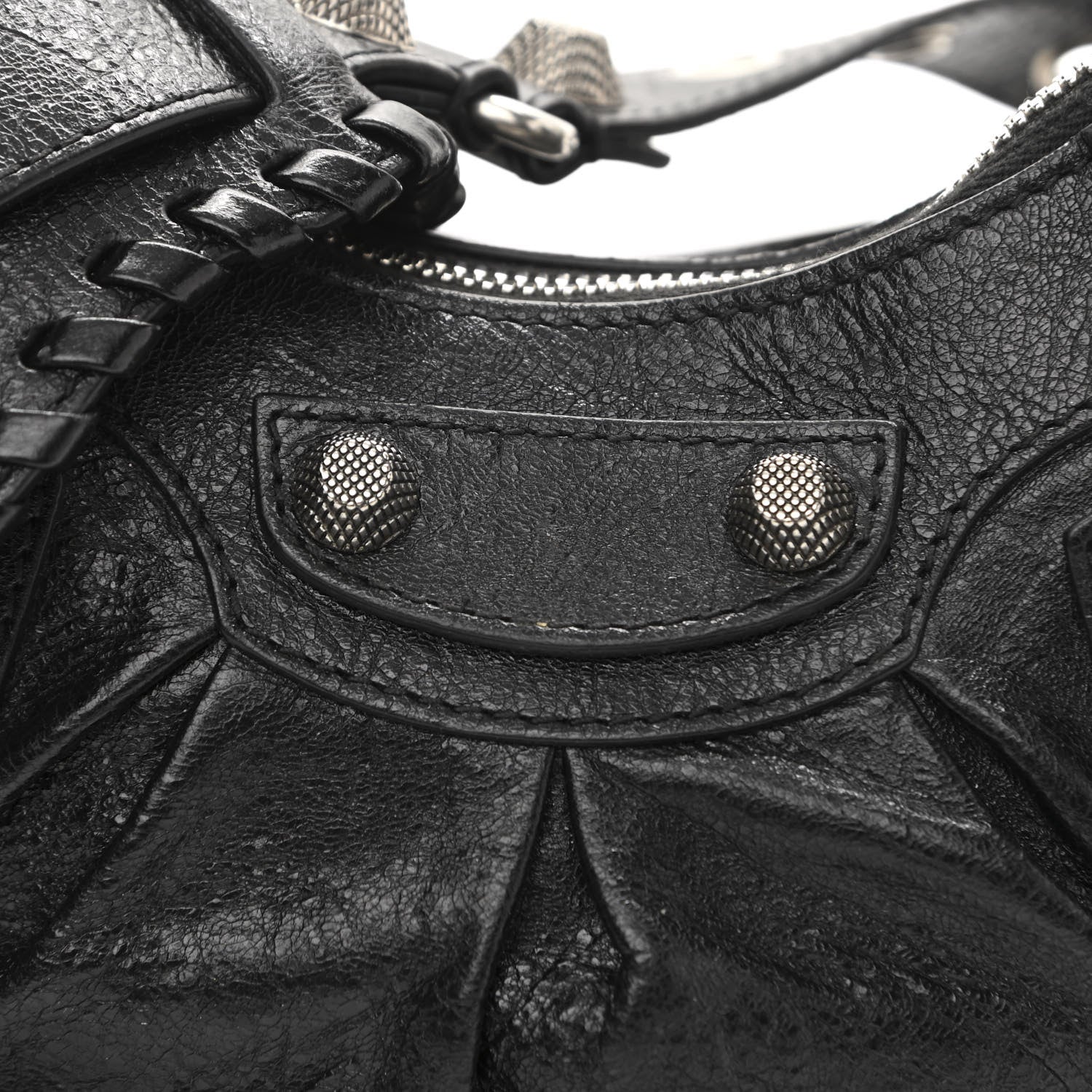 Balenciaga Agneau Arena Le Cagole Shoulder Bag XS Black 8 of 15
