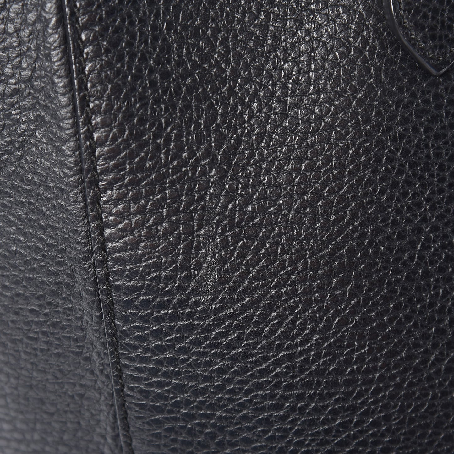 Pebbled Calfskin Medium Swing Tote Black