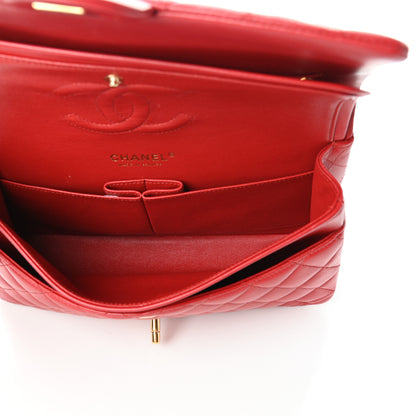 Chanel Lambskin Quilted Medium Double Flap Red 5 of 10