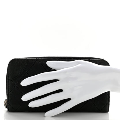 Chanel Caviar Quilted Stitched Outdoor Ligne Wallet Black 2 of 12