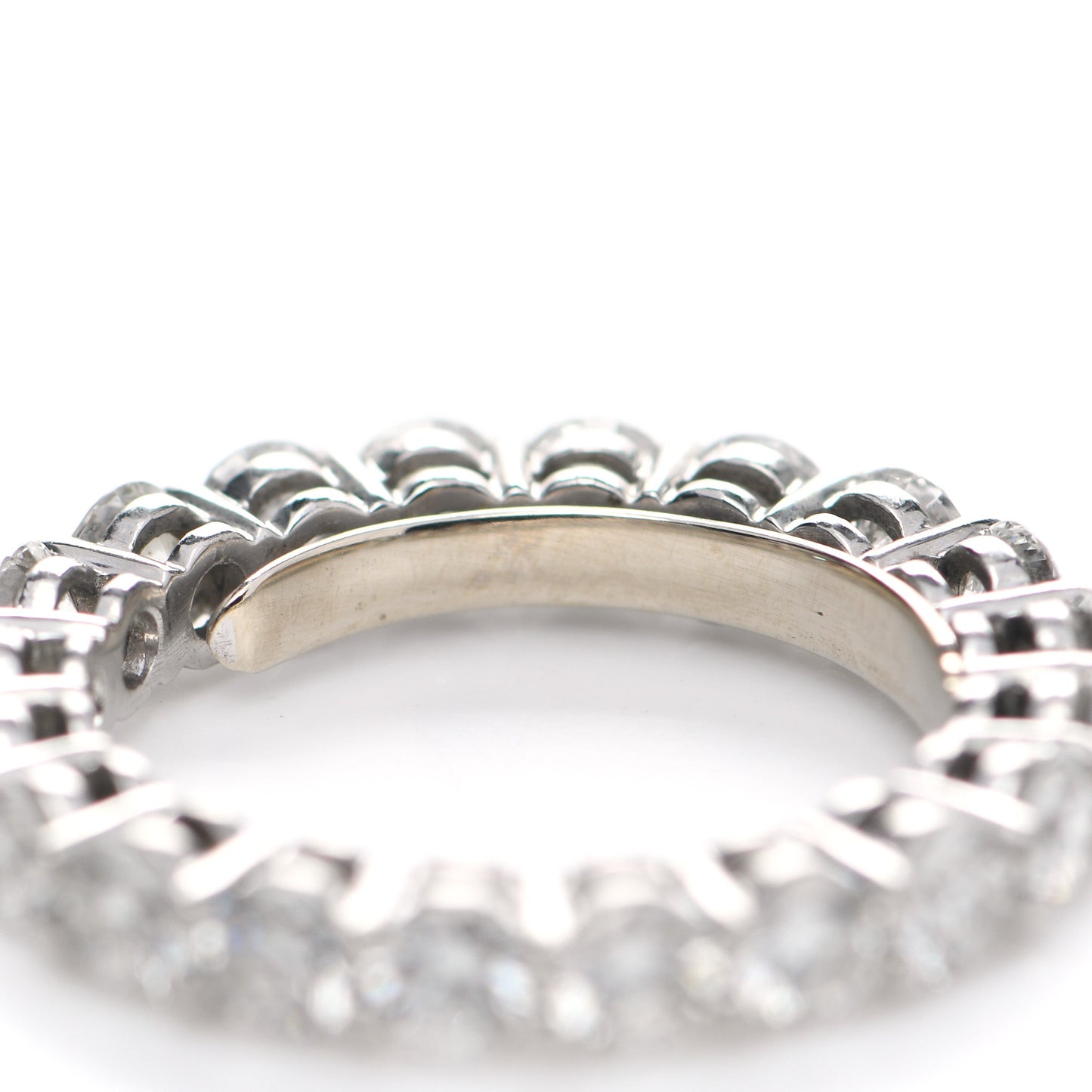 Platinum Diamond 3.7mm Embrace Eternity Band Ring 53 6.5