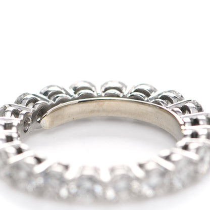 Tiffany Platinum Diamond 3.7mm Embrace Eternity Band Ring 53 6.5 5 of 6