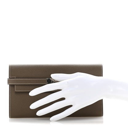 Hermes Epsom Kelly Longue Wallet Etoupe 2 of 11