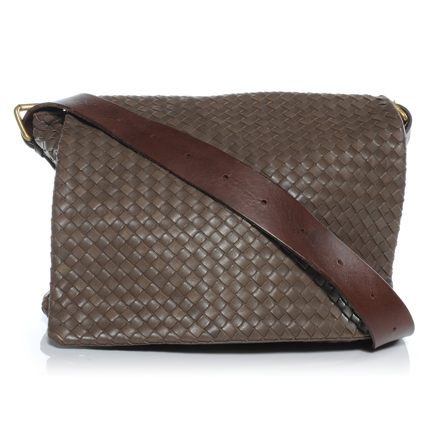 Nappa Intrecciato Light Calf Messenger Bag