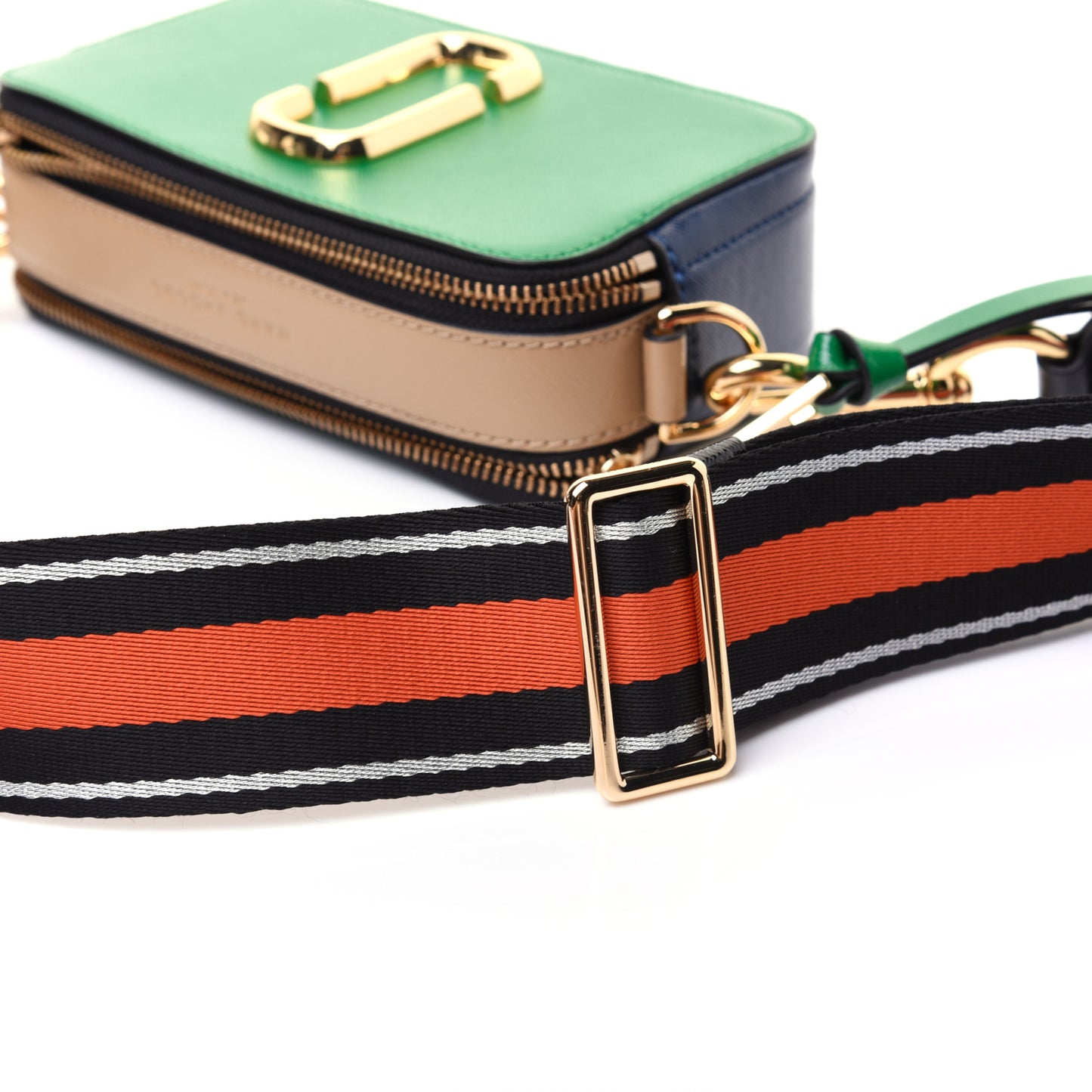 Saffiano Small Snapshot Camera Bag Green Multicolor