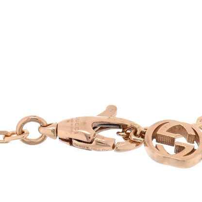 Gucci 18K Rose Gold Diamond Mother of Pearl GG Bracelet 3 of 3
