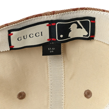 Gucci X MLB Monogram LA Dodgers Baseball Hat 57-61 Beige Ruggine 7 of 8