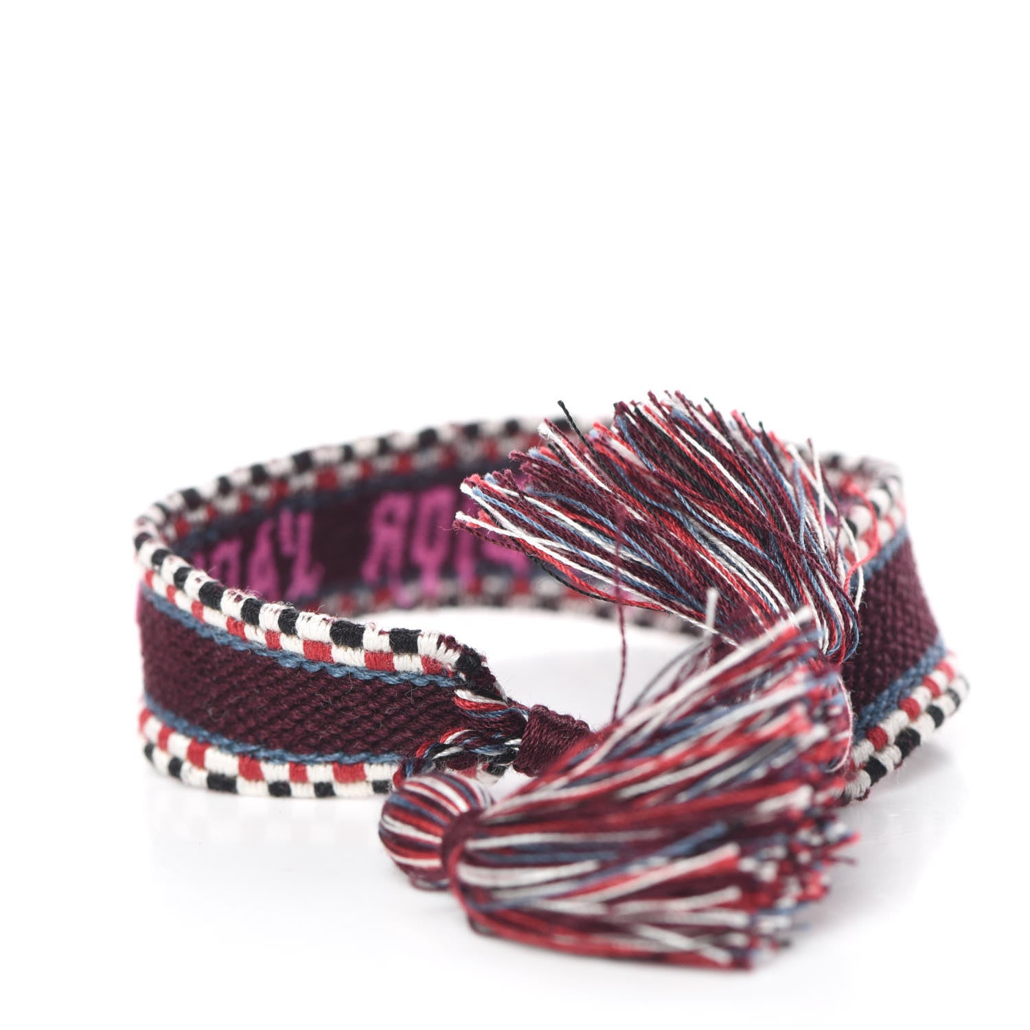 Christian Dior Woven Cotton J'Adior Friendship Bracelet Set 4 of 7