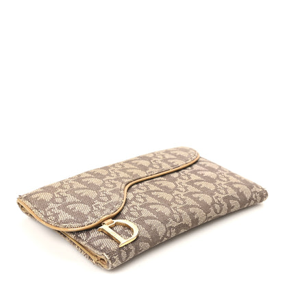 Christian Dior Monogram Saddle Wallet Beige 4 of 8