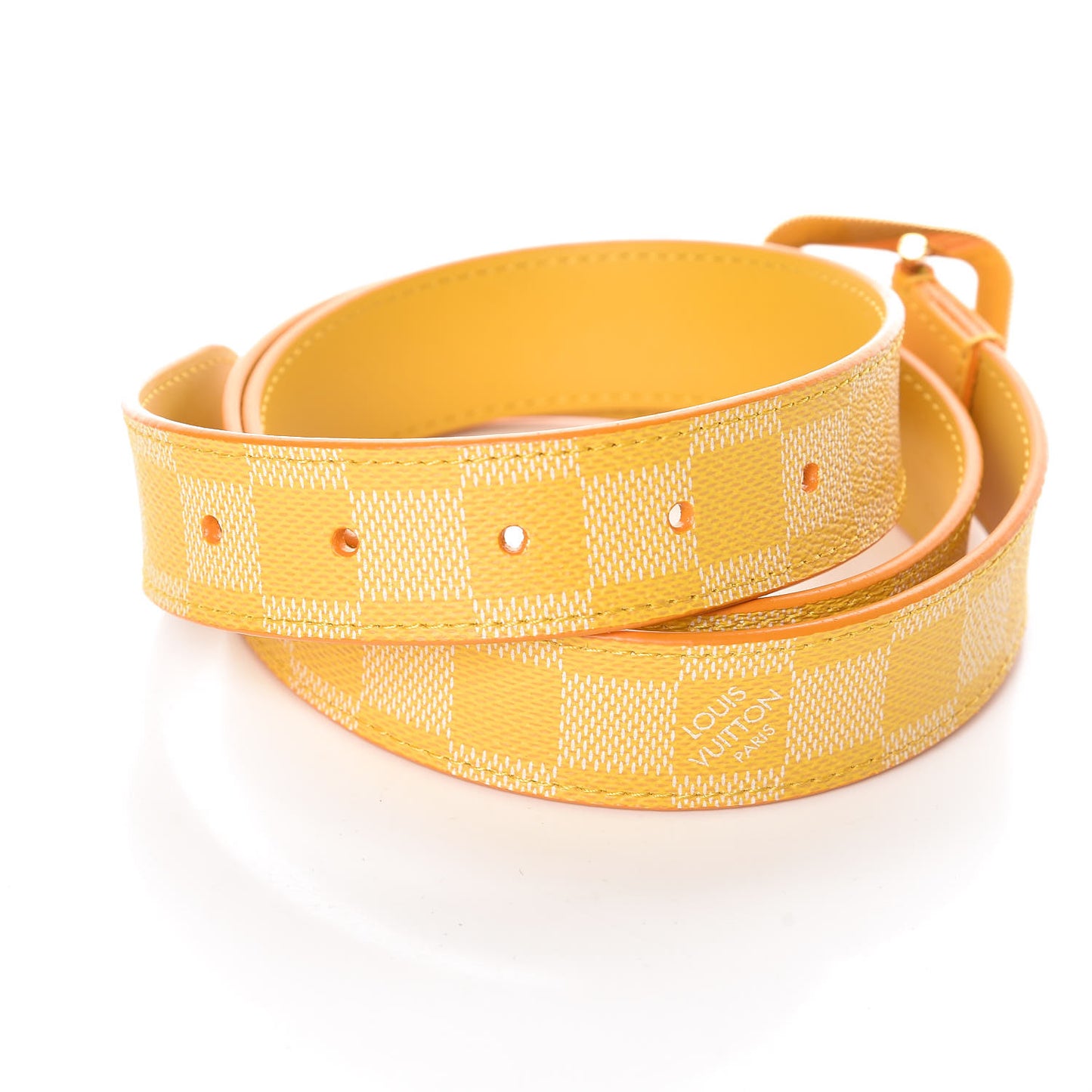 Damier Couleurs 30mm Tresor Belt 90 36 Mimosa