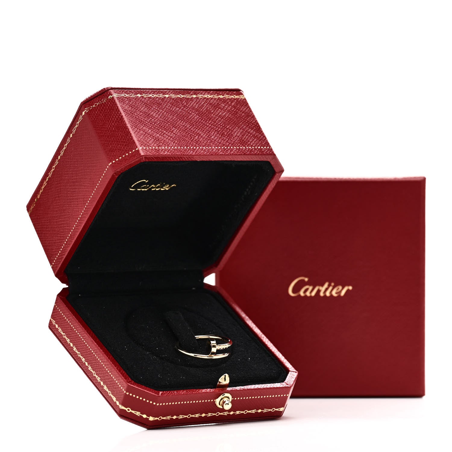 Cartier 18K Yellow Gold Small Juste Un Clou Ring 53 6.25 6 of 6