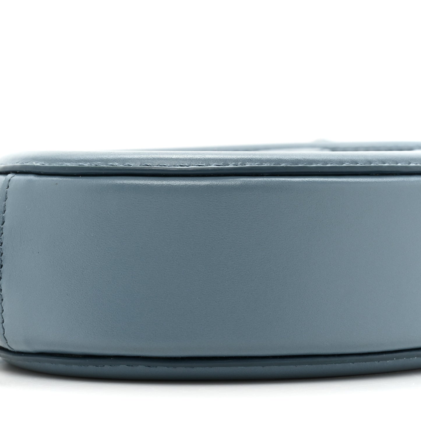 Smooth Calfskin Cuir Triomphe Oval Bag Denim