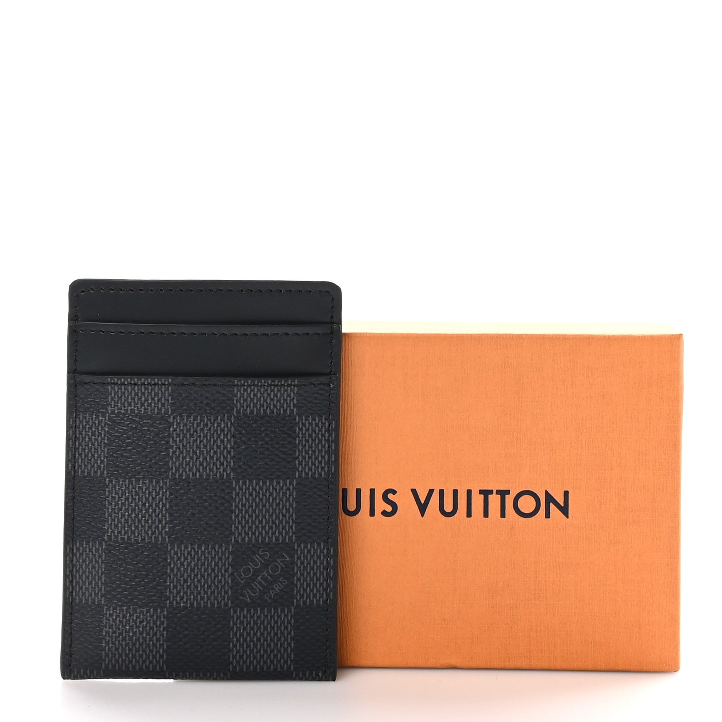 Damier Graphite Pince Card Holder Bill Clip