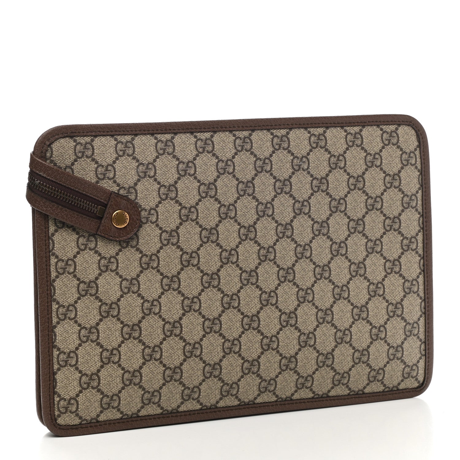 Gucci GG Supreme Monogram Web Small Ophidia Documents Holder Beige New Acero 3 of 7