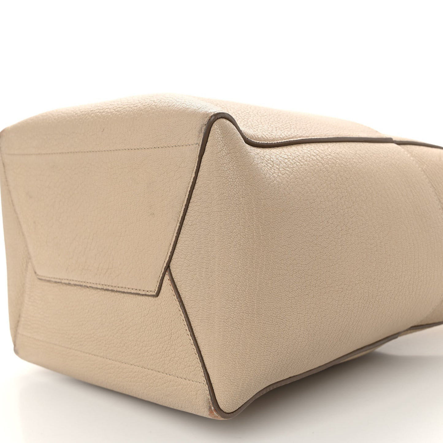 Soft Grained Calfskin Sangle Bucket Bag Dune