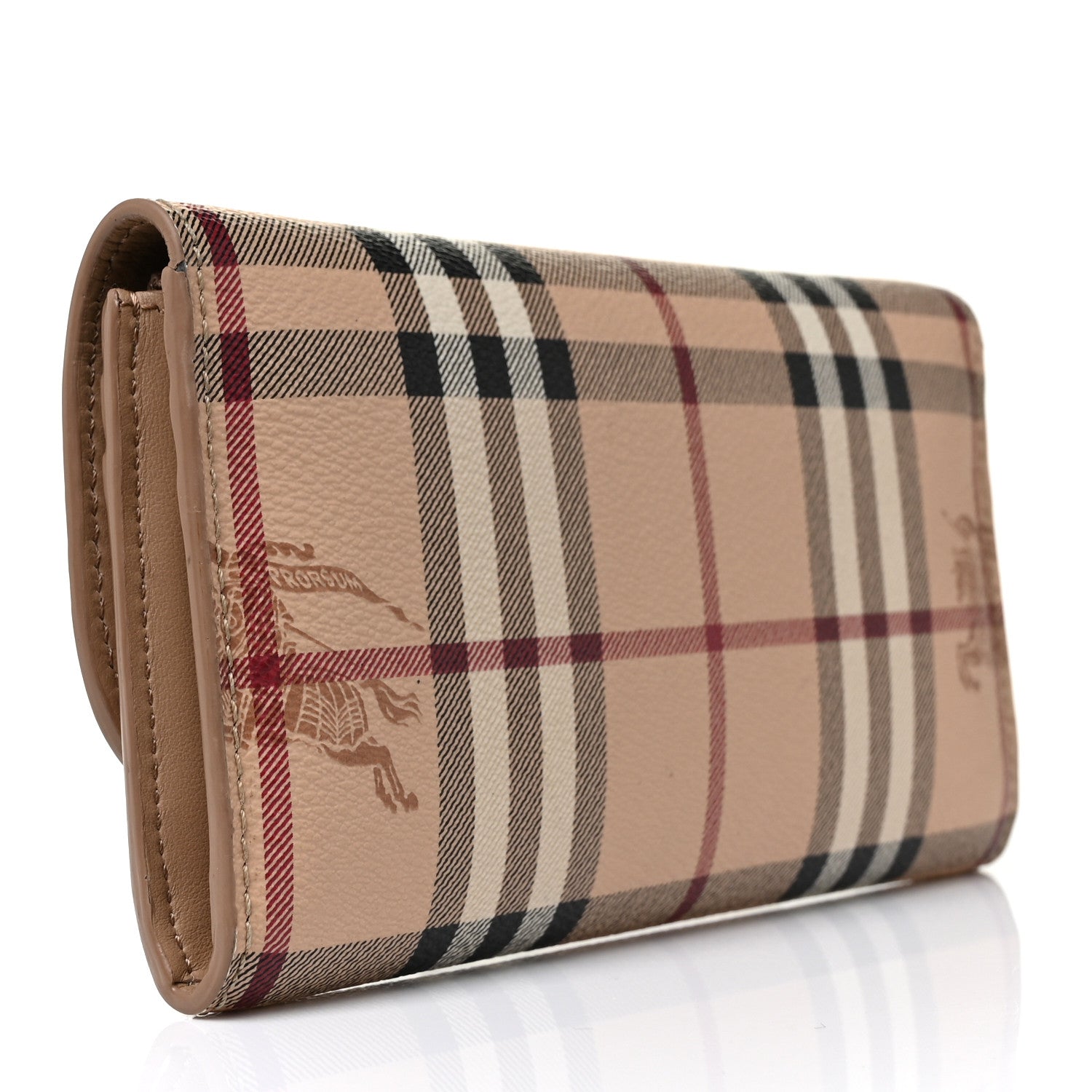 Burberry Haymarket Check Halton Wallet Tan 3 of 9