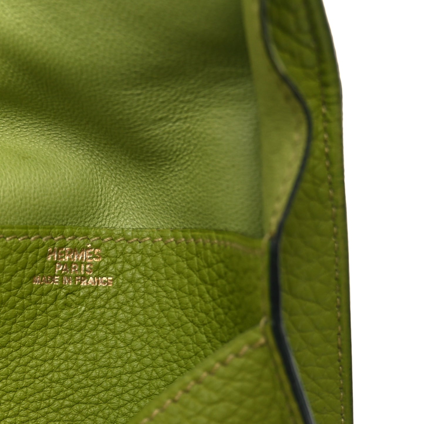 Togo Dogon Card Case Vert Anis