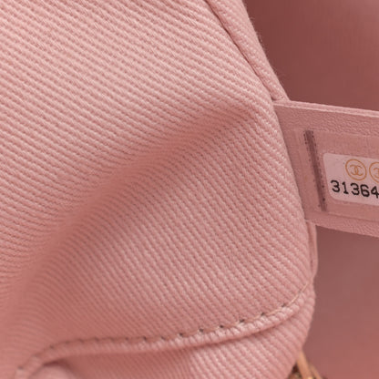 Chanel Lurex Boucle Deauville Medium Tote Pink 7 of 10