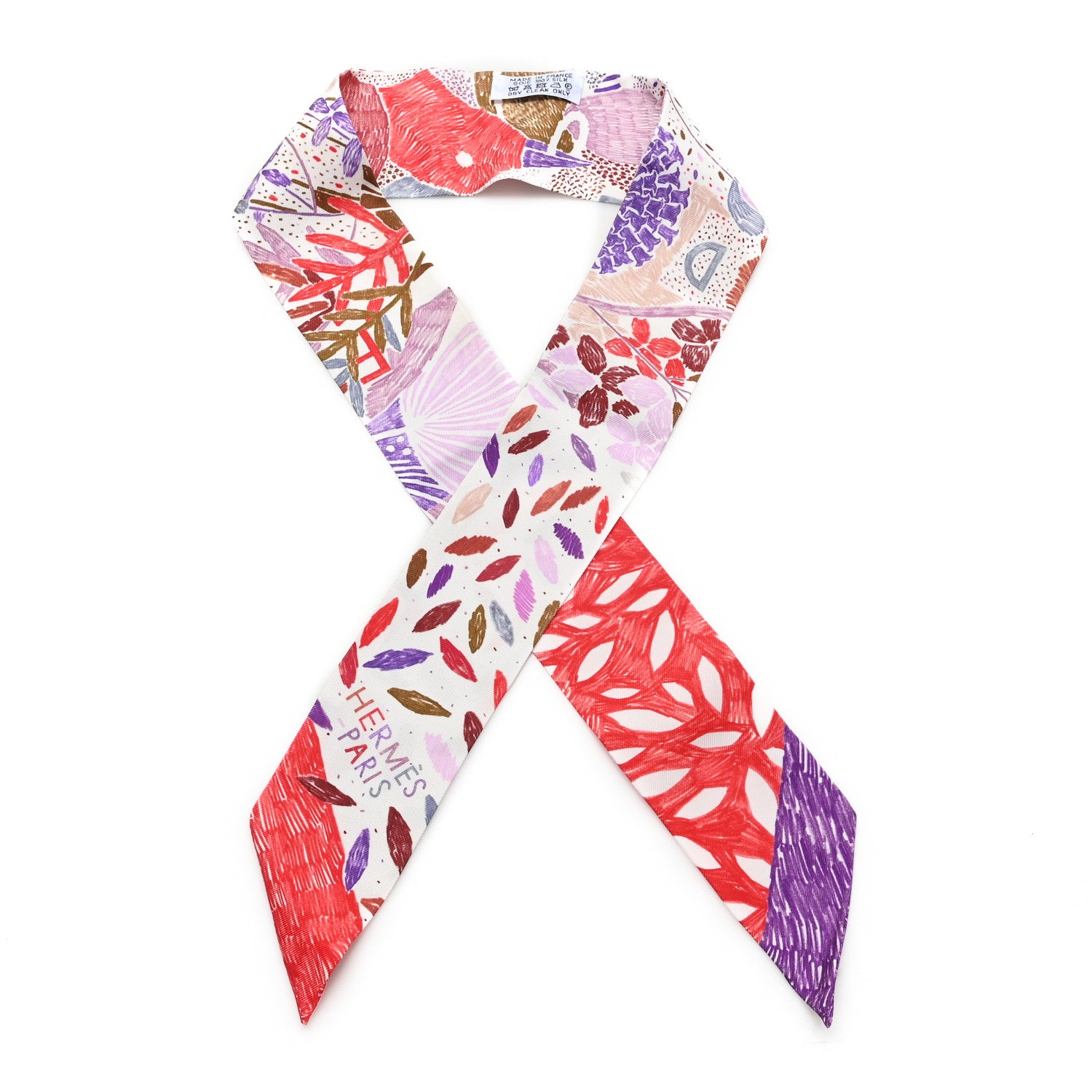 Hermes Silk Chacun Fait Son Nid Twilly 1 of 3