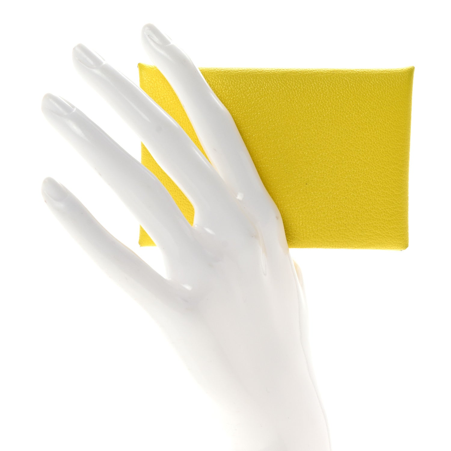 Hermes Chevre Mysore Calvi Card Case Lime 2 of 7