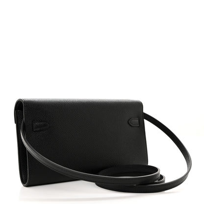 Hermes Epsom Kelly Wallet To Go Black 2 of 11