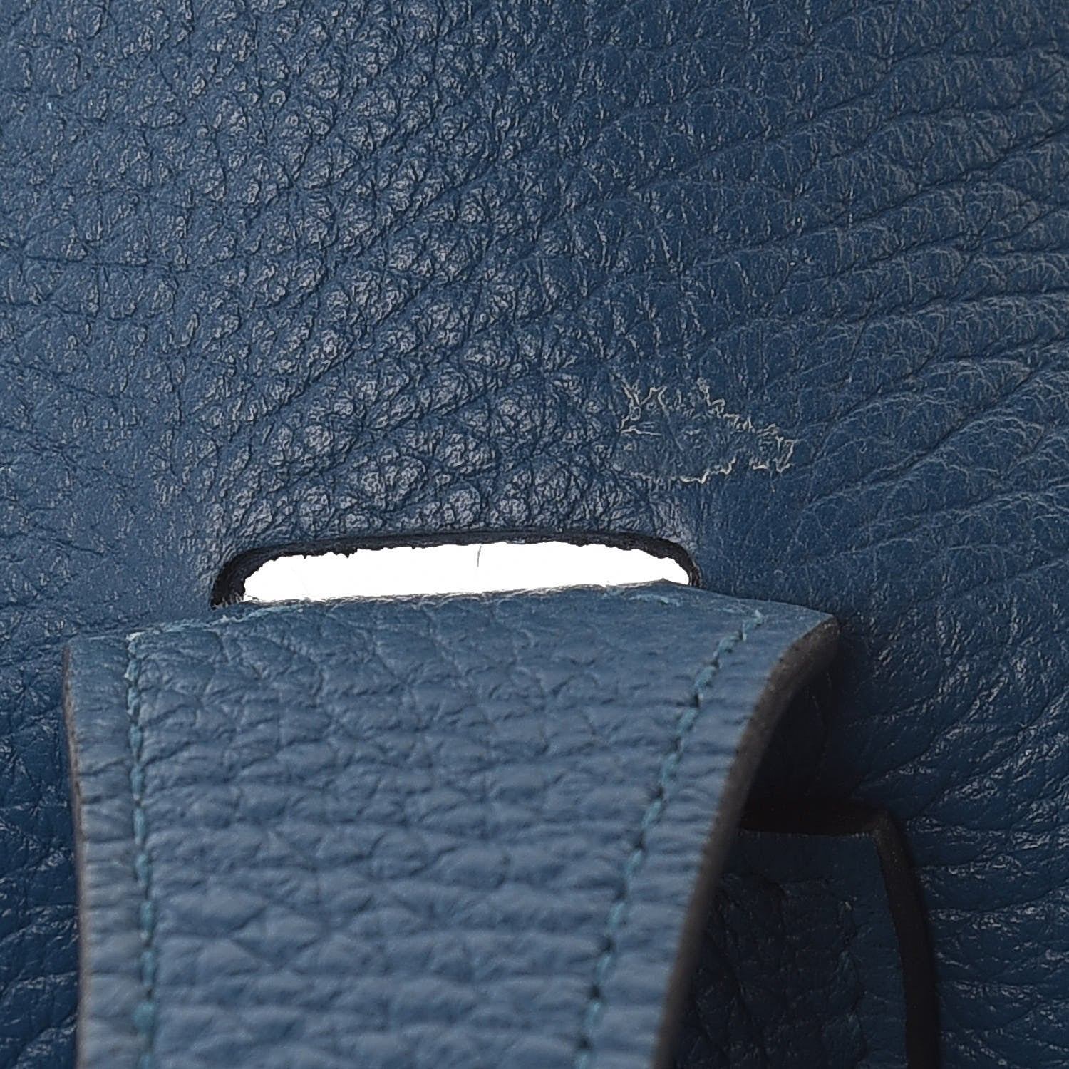 Hermes Taurillon Clemence Amazone Evelyne III GM Bleu de Galice 7 of 10